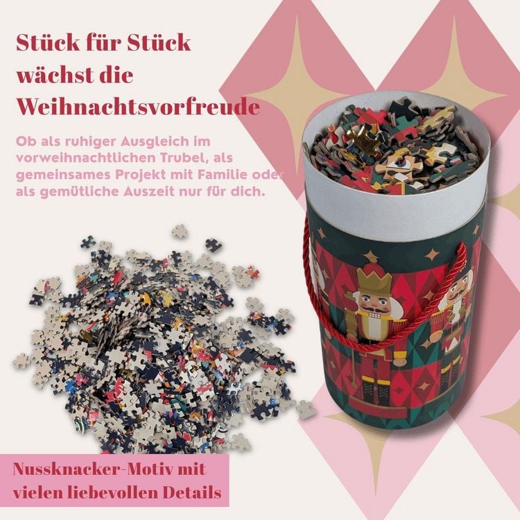 Produktbild: Weihnachts-Puzzle: Nussknacker &ndash; 1.000 Teile