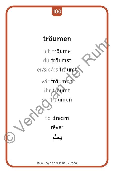 Produktbild: Verben: Set 1 - Deutsch, Englisch, Franz&ouml;sisch und Arabisch