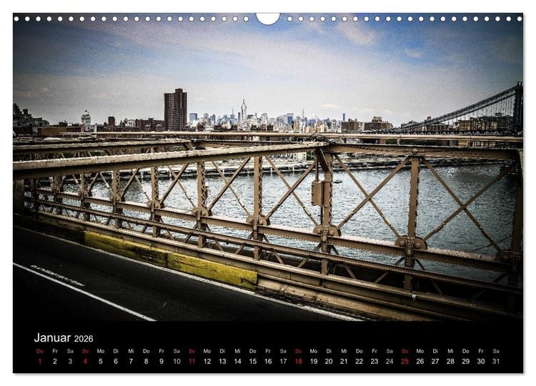 Produktbild: Brooklyn Bridge - New York City (Wandkalender 2026 DIN A3 quer), CALVENDO Monatskalender