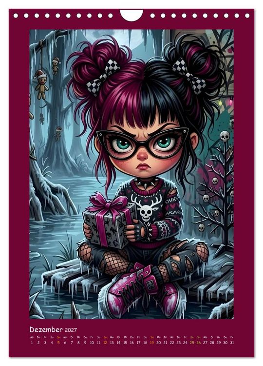 Produktbild: Fabulous Dolls - Gothic-G&ouml;res Abenteuer (Wandkalender 2027 DIN A4 hoch), CALVENDO Monatskalender