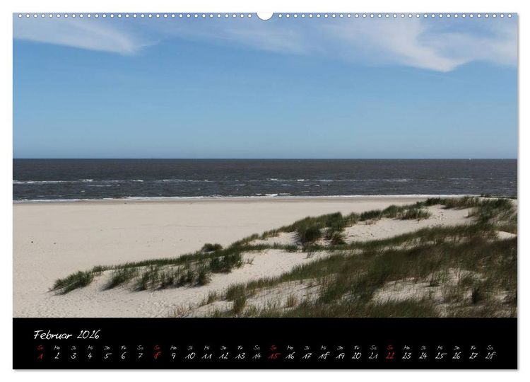 Produktbild: Baltrum (Wandkalender 2026 DIN A2 quer), CALVENDO Monatskalender