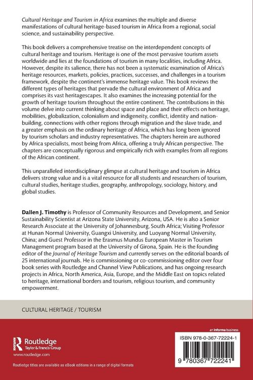 Produktbild: Cultural Heritage and Tourism in Africa