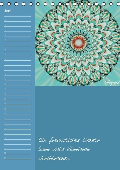 Produktbild: Mandala - Spiegel der Seele / immerw&auml;hrender Geburtstagskalender (Tischkalender immerw&auml;hrend DIN A5 hoch)