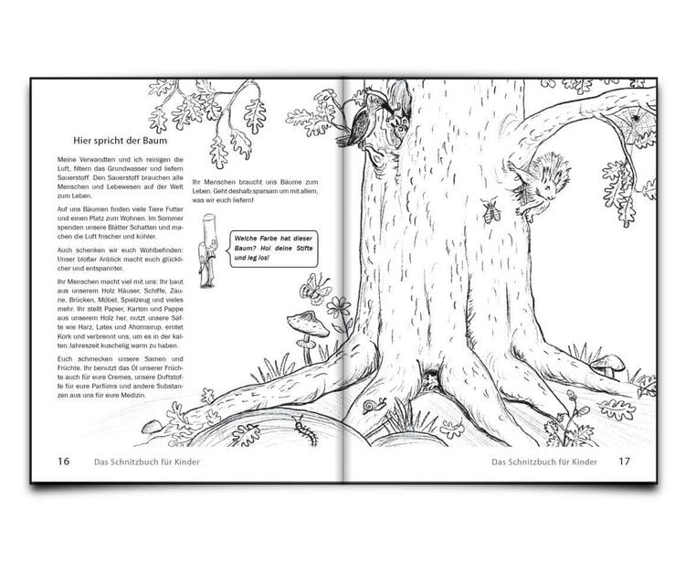 Produktbild: Das Schnitzbuch f&uuml;r Kinder &ndash; Mit Holzbildhauerei