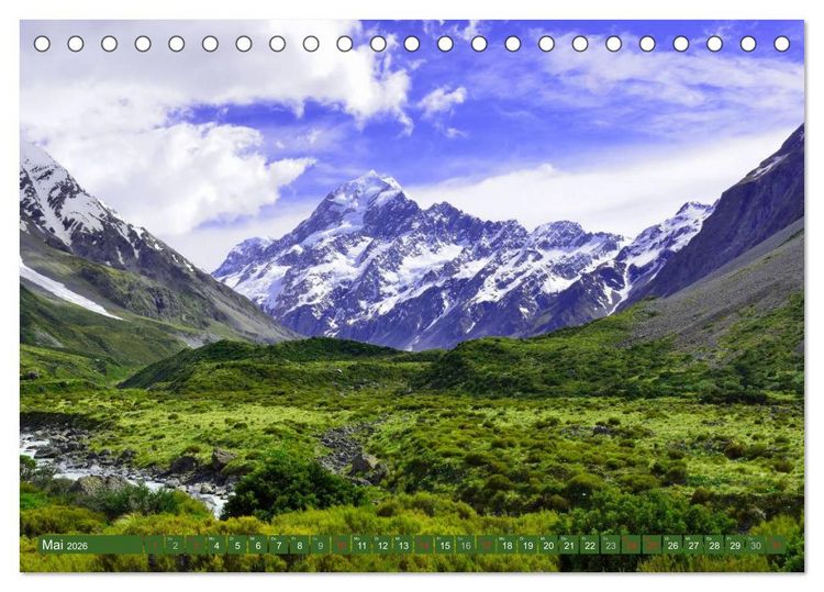 Produktbild: Neuseeland &bull; Impressionen (Tischkalender 2026 DIN A5 quer), CALVENDO Monatskalender