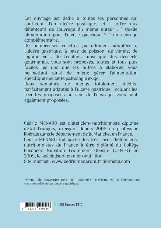 Produktbild: Mes recettes faciles pour l'ulc&egrave;re gastrique.