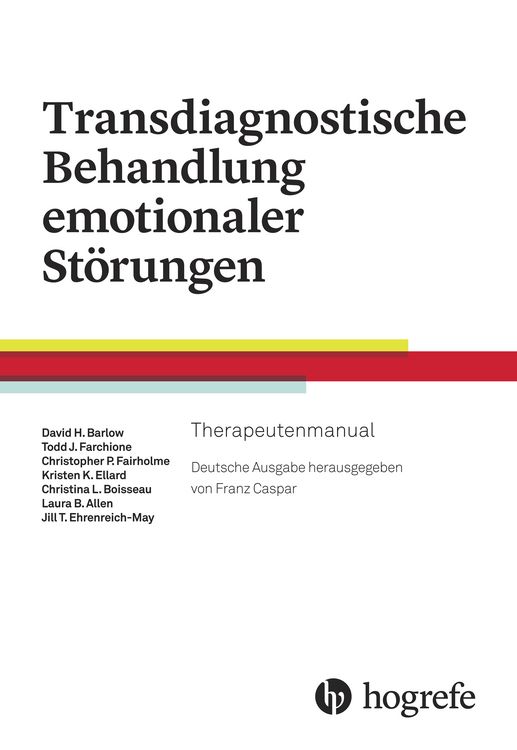 Produktbild: Transdiagnostische Behandlung emotionaler St&ouml;rungen