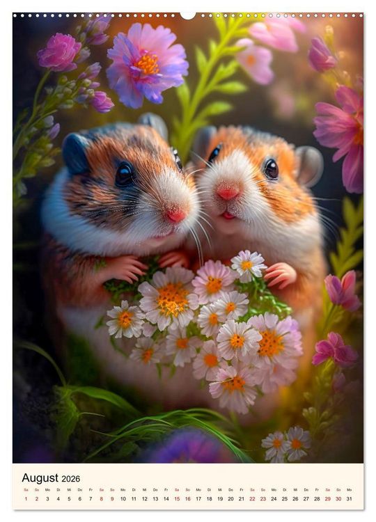 Produktbild: Was f&uuml;r ein Hamster (hochwertiger Premium Wandkalender 2026 DIN A2 hoch), Kunstdruck in Hochglanz