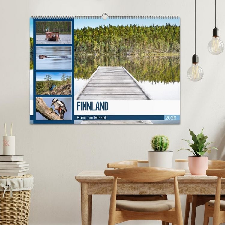 Produktbild: Finnland, Rund um Mikkeli (Wandkalender 2026 DIN A2 quer), CALVENDO Monatskalender