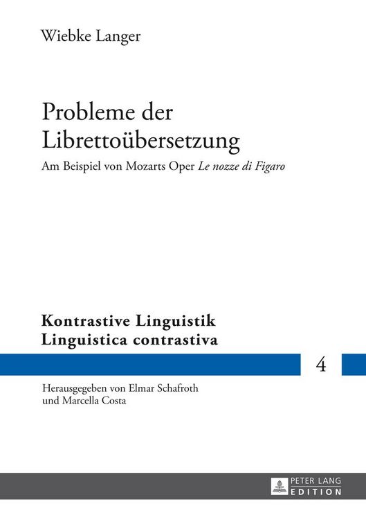 Produktbild: Probleme der Libretto&uuml;bersetzung