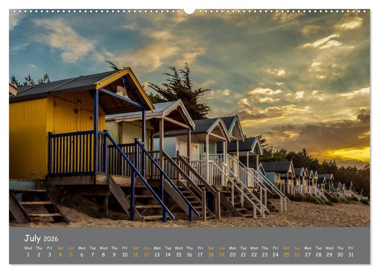 Produktbild: Sand n Sea in Norfolk (High Quality Premium Wall Calendar 2026 DIN A2 landscape),CALVENDO 12 Month Wall Calendar