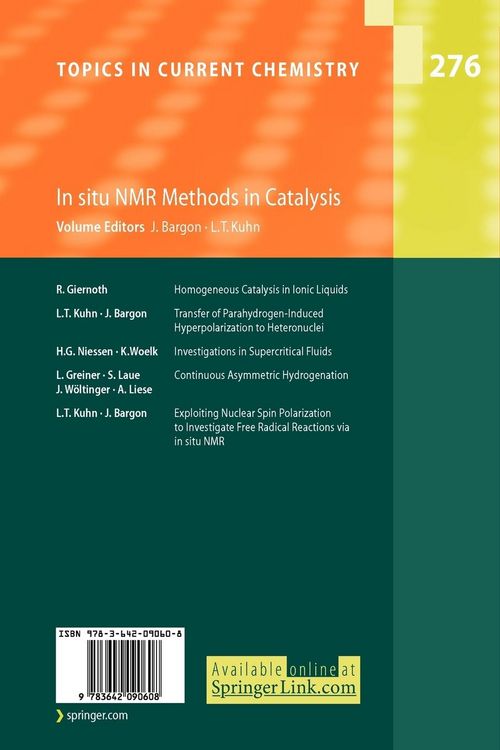 Produktbild: In situ NMR Methods in Catalysis