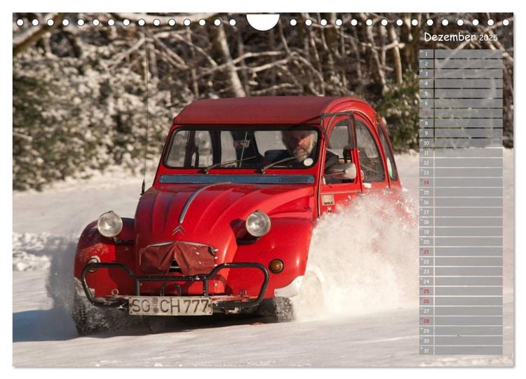 Produktbild: Kultautomobil Ente Citro&euml;n 2CV (Wandkalender 2025 DIN A4 quer), CALVENDO Monatskalender