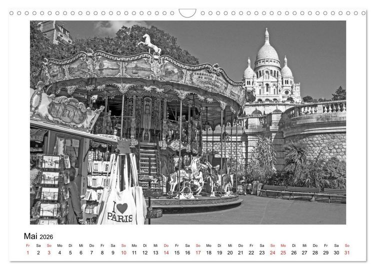 Produktbild: Paris vive la m&eacute;tropole (Wandkalender 2026 DIN A3 quer), CALVENDO Monatskalender