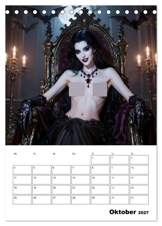 Produktbild: Mystische Engel (Tischkalender 2027 DIN A5 hoch), CALVENDO Monatskalender