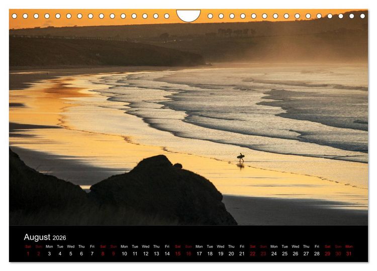 Produktbild: Cornish Surf and Storms (Wall Calendar 2026 DIN A4 landscape), CALVENDO 12 Month Wall Calendar