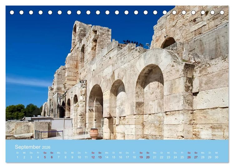 Produktbild: Geliebtes Athen (Tischkalender 2026 DIN A5 quer), CALVENDO Monatskalender