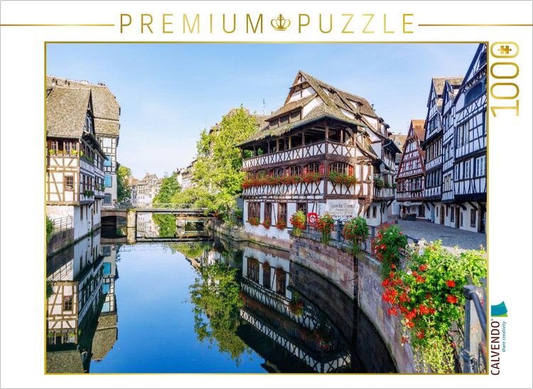 Produktbild: CALVENDO Puzzle Maison des Tanneurs am Quai de la Petite France | 1000 Teile Lege-Gr&ouml;&szlig;e 64x48cm Foto-Puzzle f&uuml;r gl&uuml;ckliche Stunden