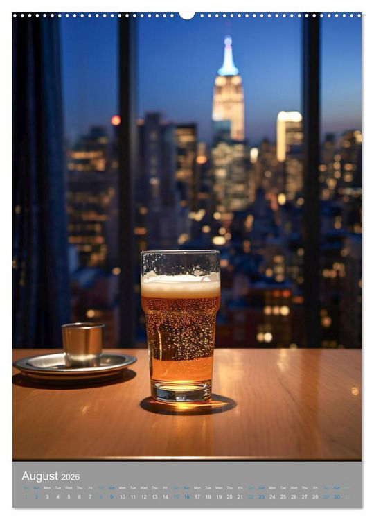 Produktbild: Beer (High Quality Premium Wall Calendar 2026 DIN A2 portrait),CALVENDO 12 Month Wall Calendar