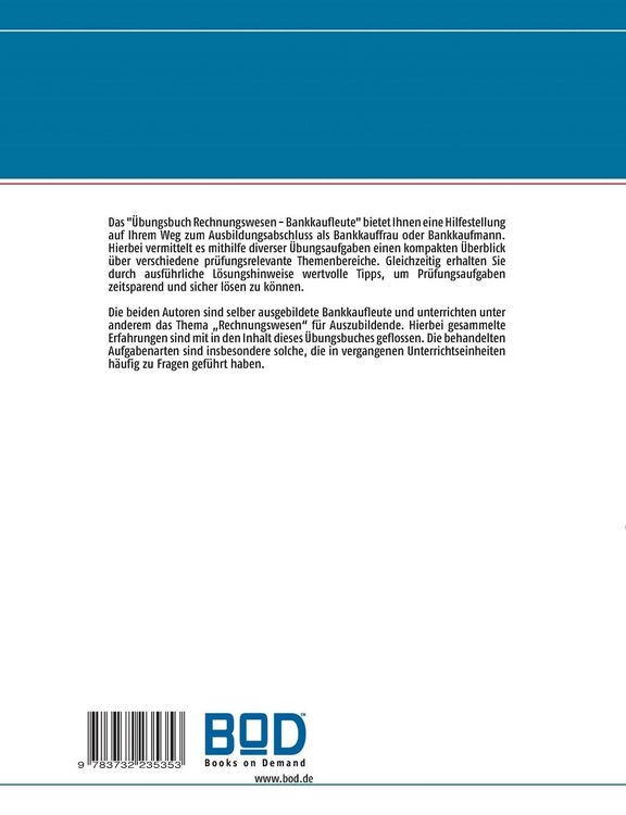 Produktbild: &Uuml;bungsbuch Rechnungswesen - Bankkaufleute