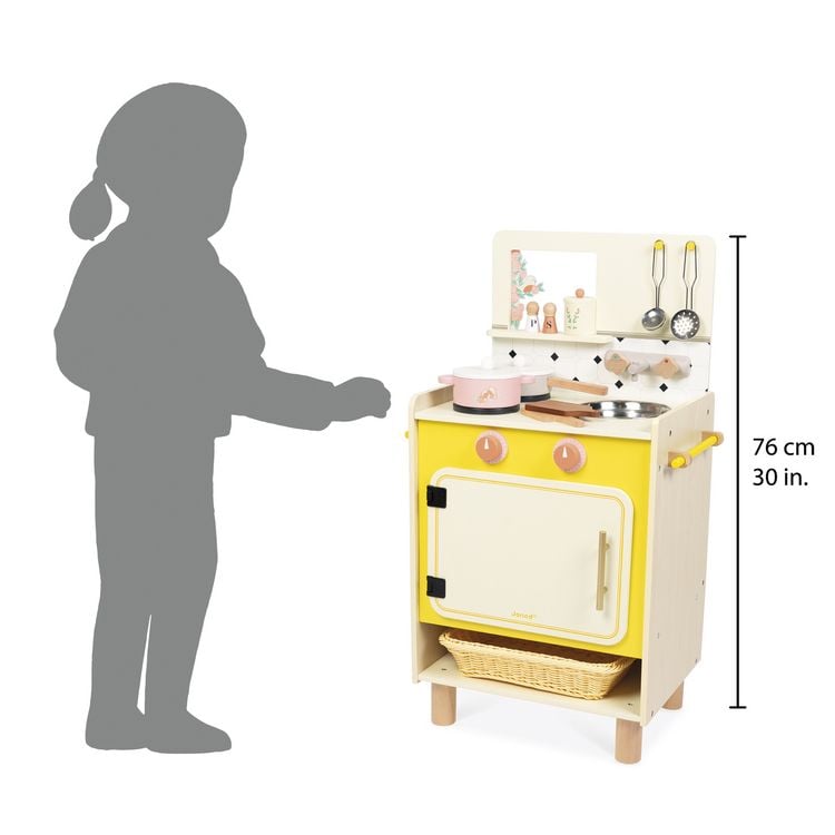 Produktbild: Kinderherd " Liebe Omama" aus Holz &ndash; Spielk&uuml;che mit Backofen
