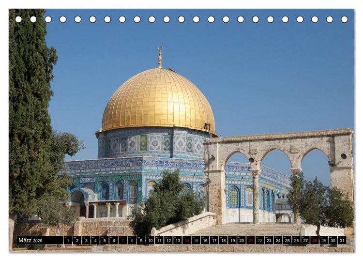 Produktbild: Israel Heute (Tischkalender 2026 DIN A5 quer), CALVENDO Monatskalender