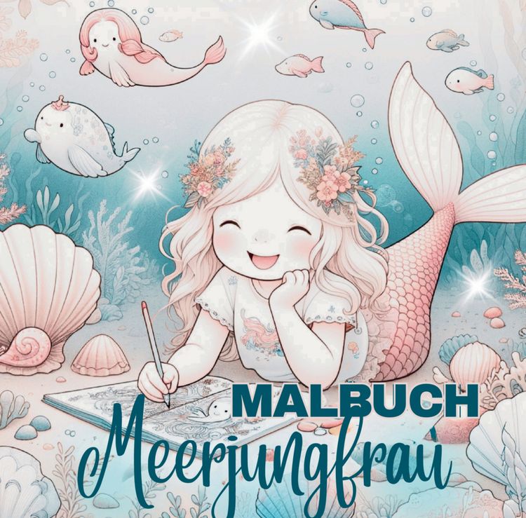 Produktbild: Malbuch Meerjungfrau f&uuml;r M&auml;dchen ab 4 Jahre