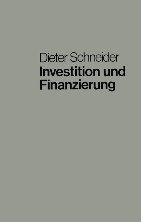 Produktbild: Investition und Finanzierung