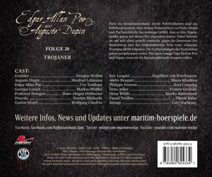 Produktbild: Die geheimnisvollen F&auml;lle von Edgar Allan Poe und Auguste Dupin - Trojaner, 1 Audio-CD