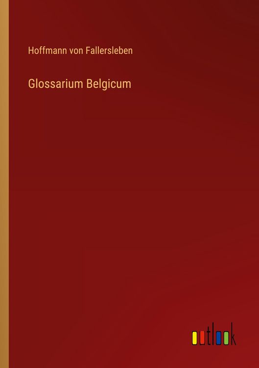 Produktbild: Glossarium Belgicum