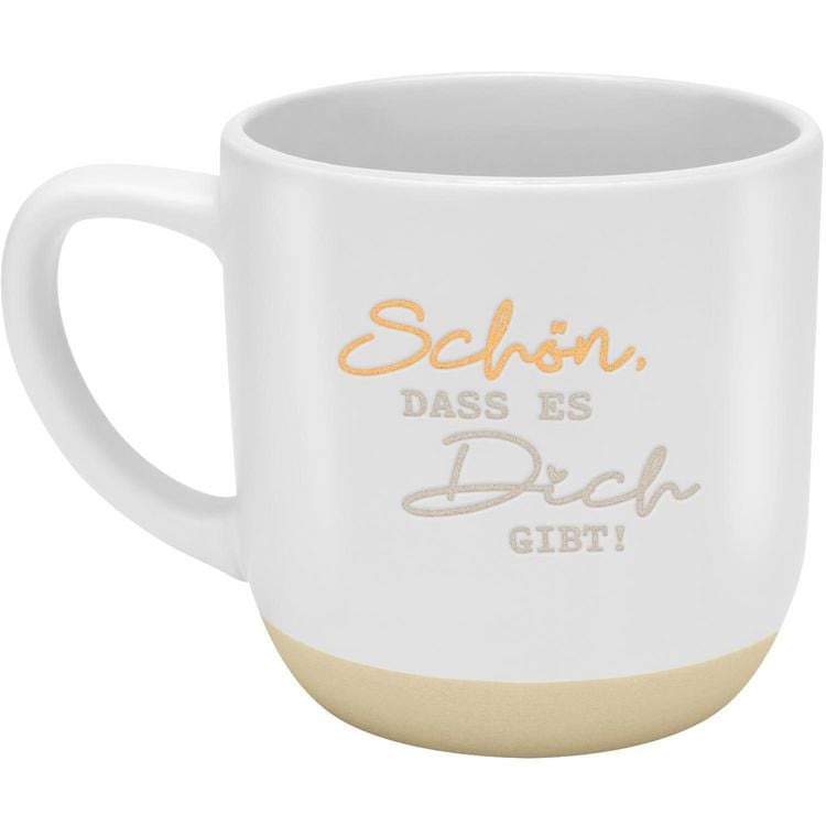 Produktbild: GRUSS & CO Tasse rund graviert, Motiv "Sch&ouml;n, dass es dich gibt"