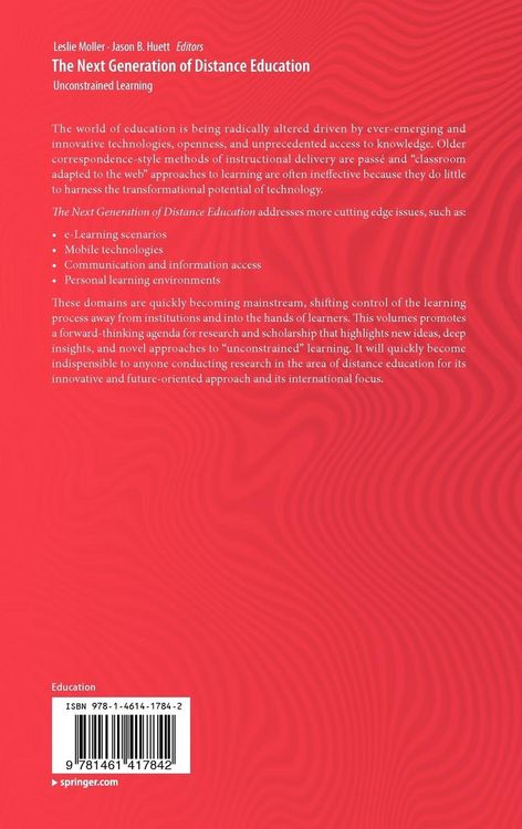 Produktbild: The Next Generation of Distance Education
