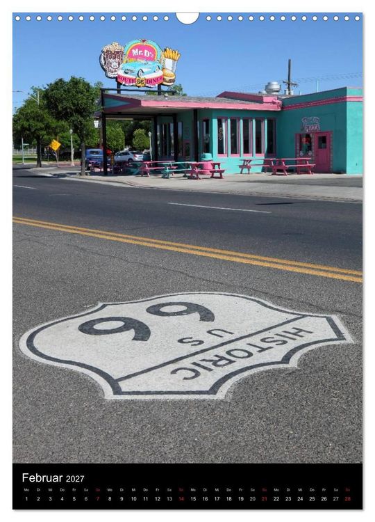 Produktbild: Route 66 (Wandkalender 2027 DIN A3 hoch), CALVENDO Monatskalender