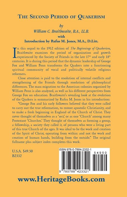 Produktbild: The Second Period of Quakerism