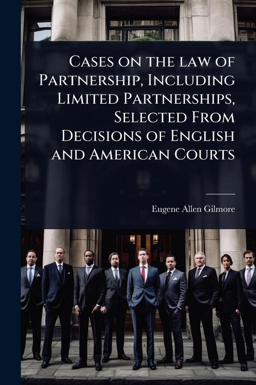 Produktbild: Cases on the law of Partnership, Including Limited Partnerships, Selected From Decisions of English and American Courts
