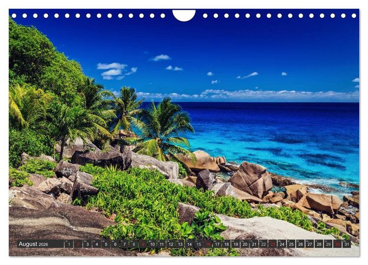 Produktbild: Seychellen &ndash; Traumstr&auml;nde im Paradies (Wandkalender 2026 DIN A4 quer), CALVENDO Monatskalender
