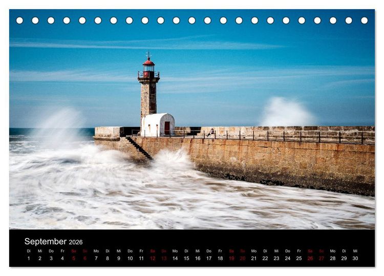 Produktbild: Portugisische Landschaften (Tischkalender 2026 DIN A5 quer), CALVENDO Monatskalender