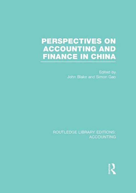 Produktbild: Perspectives on Accounting and Finance in China (RLE Accounting)