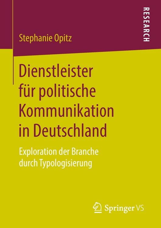 Produktbild: Dienstleister f&uuml;r politische Kommunikation in Deutschland