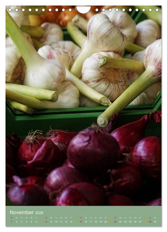 Produktbild: Nat&uuml;rliche Kost - Gesund essen 2026 (Wandkalender 2026 DIN A4 hoch), CALVENDO Monatskalender