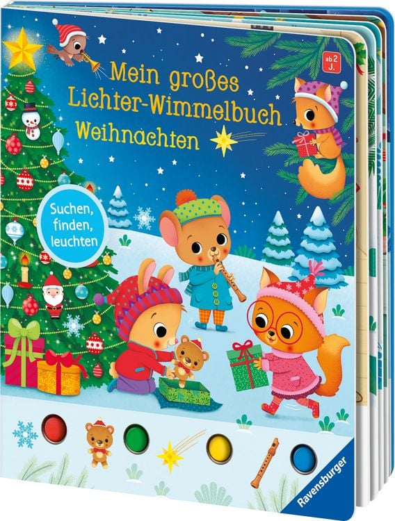 Produktbild: Mein gro&szlig;es Lichter-Wimmelbuch: Weihnachten