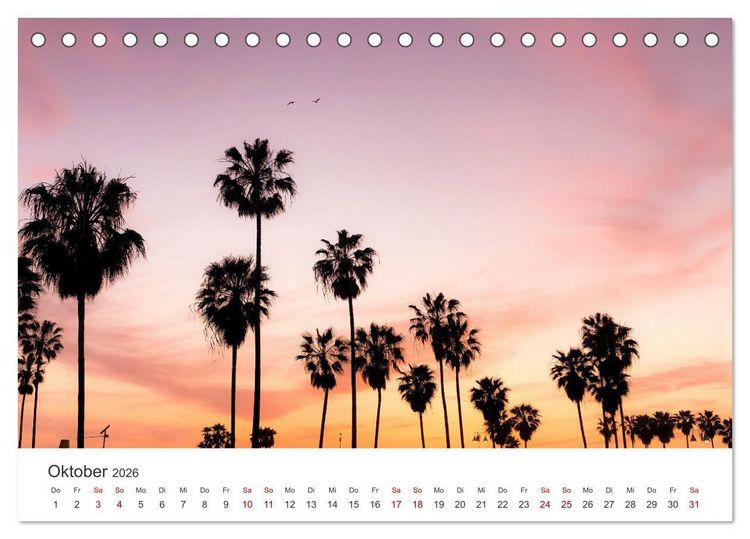 Produktbild: Kalifornien - The Golden State (Tischkalender 2026 DIN A5 quer), CALVENDO Monatskalender