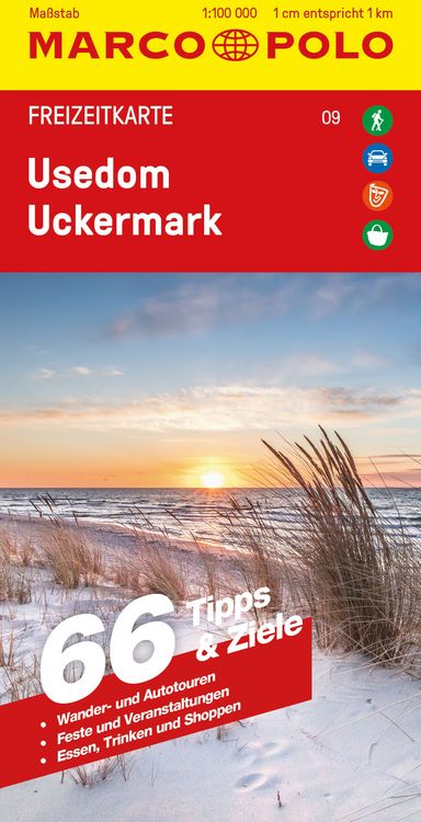 Produktbild: MARCO POLO Freizeitkarte 9 Usedom, Uckermark 1:100.000