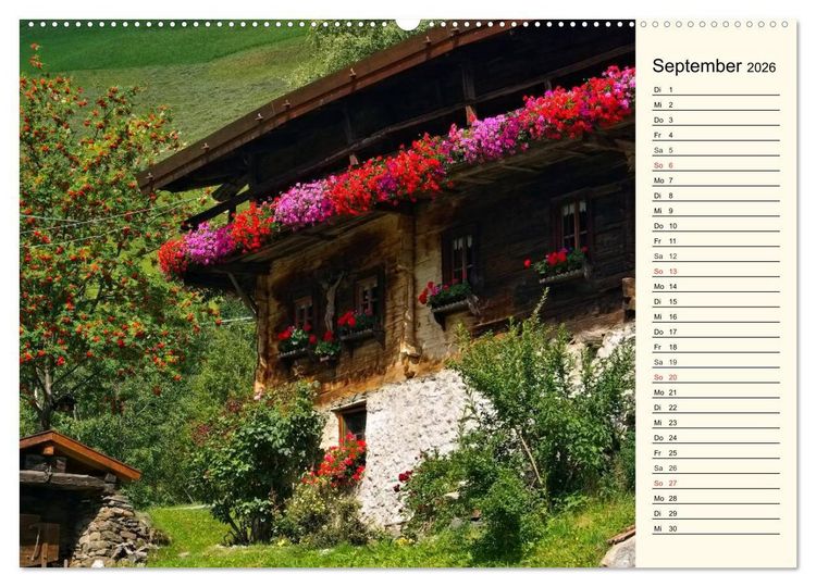 Produktbild: Vinschgau - Die Sonnenseite S&uuml;dtirols (hochwertiger Premium Wandkalender 2026 DIN A2 quer), Kunstdruck in Hochglanz