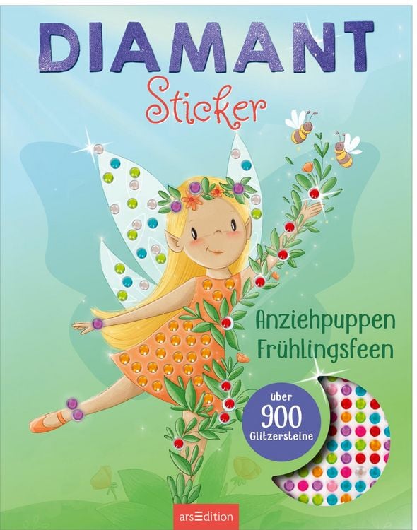 Produktbild: Diamantsticker Anziehpuppen &ndash; Fr&uuml;hlingsfeen