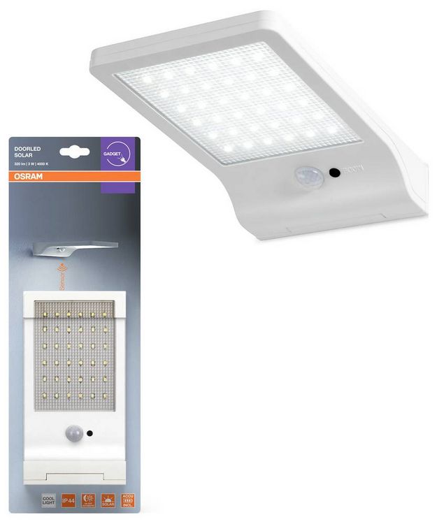 Produktbild: OSRAM HOMELIGHTING DoorLED Solar Sensor 4000K White 4099854531491 LED-Au&szlig;enwandleuchte