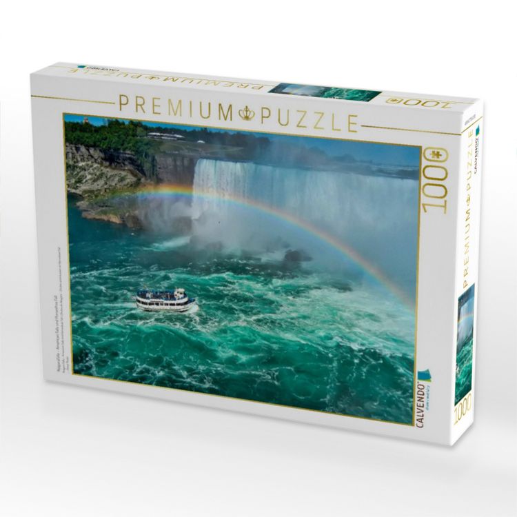 Produktbild: CALVENDO Puzzle Niagaraf&auml;lle - American Falls und Horseshoe Fall | 1000 Teile Lege-Gr&ouml;&szlig;e 64x48cm Foto-Puzzle f&uuml;r gl&uuml;ckliche Stunden