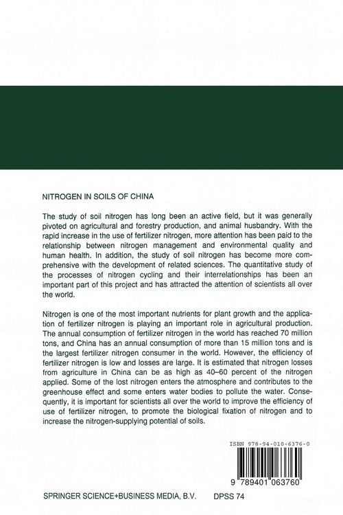 Produktbild: Nitrogen in Soils of China