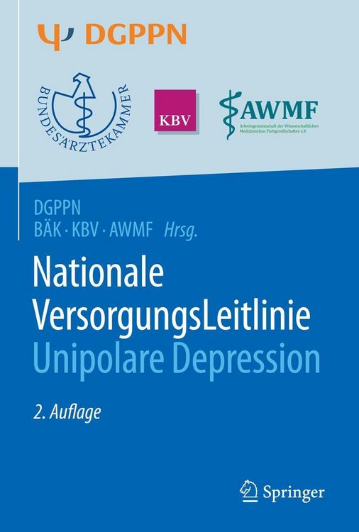 Produktbild: S3-Leitlinie/Nationale VersorgungsLeitlinie Unipolare Depression