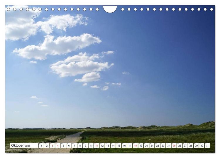 Produktbild: Norderney - von barfu&szlig; bis Lackschuh (Wandkalender 2026 DIN A4 quer), CALVENDO Monatskalender